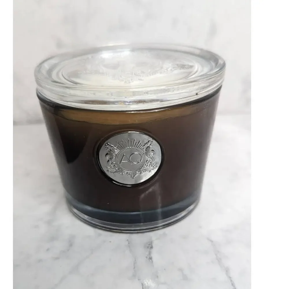 New Aquiesse 5 oz scented soy jar candle currant and rose